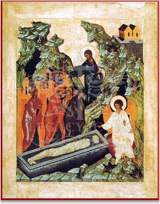 The Myrrh-bearers at the Tomb