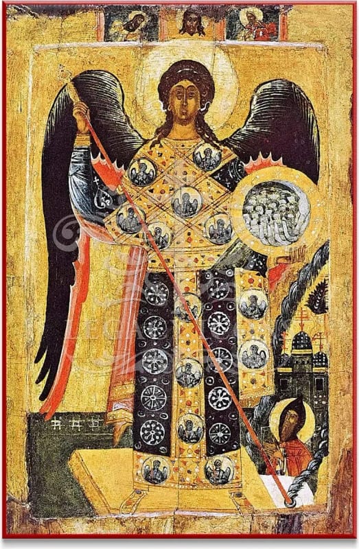 Festal icon of Commemoration of the Miracle of the Archangel Michael at Chonae